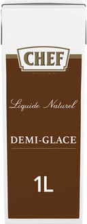 Demi-Glace Naturelle CHEF Brique de 1L (ingrédients d'origine naturelle)