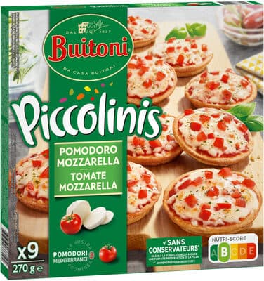 mini-pizzas surgelées Tomate Mozzarella