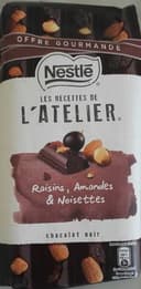 Les Recettes de l'Atelier Raisins, Amandes & Noisettes Chocolat Noir (Offre Gourmande)