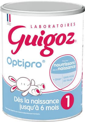 GUIGOZ OPTIPRO Lait Infantile 900g 1er âge dès la Naissance