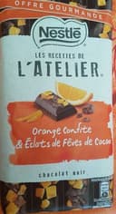 Orange confite éclats de fèves de cacao