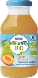 Naturnes bio Jus de pommes et d'abricots dès 6 mois