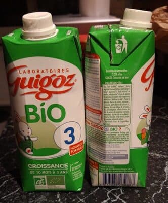 GUIGOZ 3 Bio Lait infantile Briques 500ml