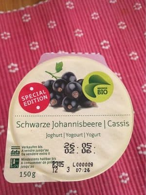 Yogourt Cassis