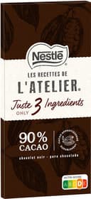 NESTLE LES RECETTES DE L'ATELIER Juste 3 Ingrédients 90% 80g