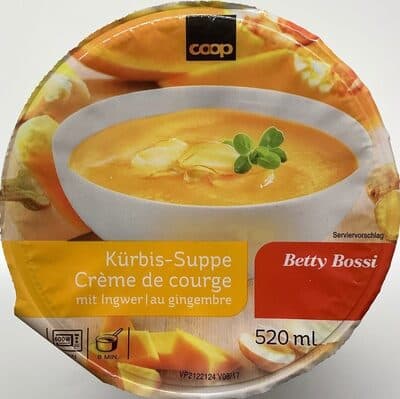 Crème de courge, au gingembre
