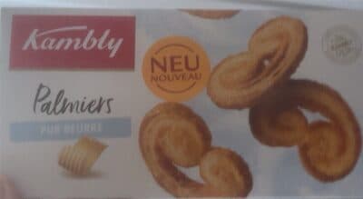 Biscuits Palmiers feuilletés sucrés au beurre