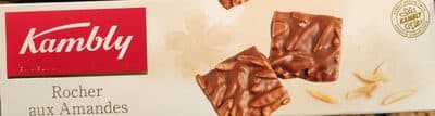 Rochers aux amandes nappés de chocolat au lait