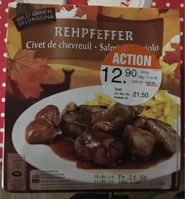 Civet de chevreuil