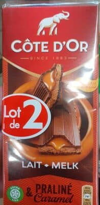 Chocolat praliné et caramel