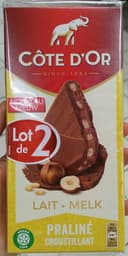 Lait praliné croustillant