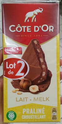 Lait praliné croustillant