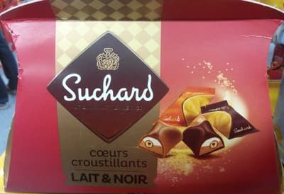 Coeurs croustillants lait & noir