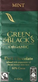 Dark chocolate Mint 60%