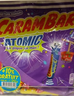 Carambar atomic- Confiseries aromatisées parfums assortis