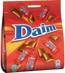Chocolats au lait fourrés au caramel sachet individuel