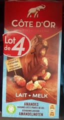 Lait amandes caramélisées pointe de sel