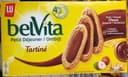 Biscuits petit-déjeuner tartiné goût chocolat noisette sachets fraîcheur