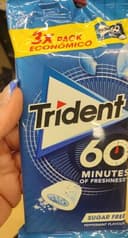 Chicle Trident 60 Minutos Menta