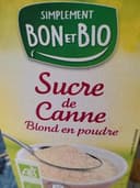 Sucre de canne blond en poudre