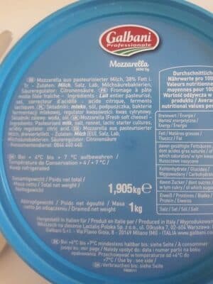 Mozzarella Billes 5 g 13,5 %