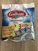 Mozzarella tris 3 x 125g