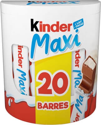 Barre Chocolatée Kinder Maxi Chocolat au Lait x20 - 420g
