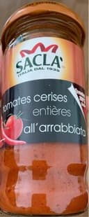 Sauce aux tomates cerises entières all'arrabbiata