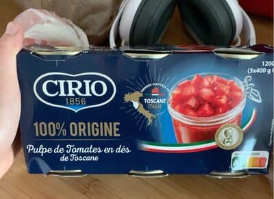 Pulpe de tomates en dés de Toscane