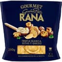 Gourmet ravioli relleno de trufa blanca con setas y queso