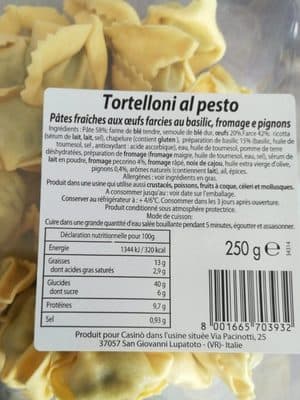 Tortelloni al pesto