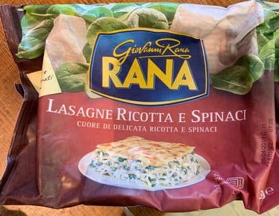 Lasagnes ricotta e spinaci