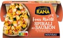Spirali au saumon fromage robiola, & courgettes