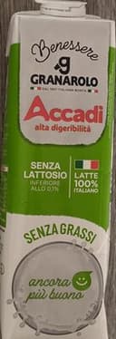 Senza lattosio senza grassi litro