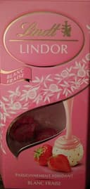 Cornet lindor blanc fraise