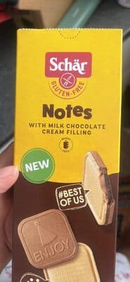 Biscuits notes au chocolat au lait sans gluten
