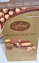 Assortiment de chocolats au lait et noisette gianduia