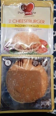 2 cheeseburger tacchino e pollo
