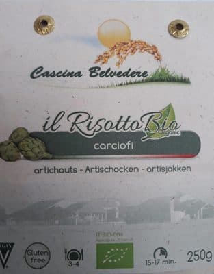 Il risotto bio carciofi
