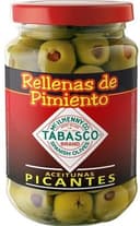 Aceitunas picantes rellenas de pimiento Tabasco