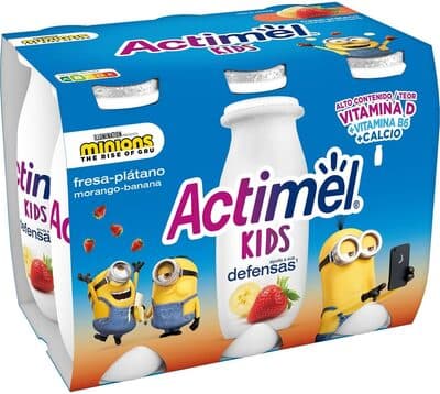 Actimel kids fresa-plátano