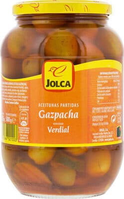 Aceituna verde verdial partida gazpacha
