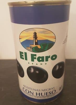 190G Olives Noires Entieres El Faro