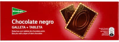 Galletas con tableta de chocolate negro