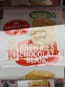 10 brownies chocolat blanc