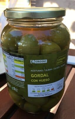Aceitunas gordal con hueso