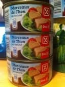 Morceaux de thon au naturel