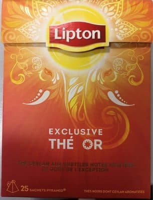 Lipton Thé Noir Or Ceylan 25 Sachets