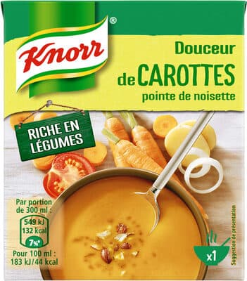 Knorr Soupe Douceur de Carottes Pointe de Noisette 30cl