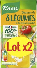 Knorr Soupe Douceur de 8 Légumes à la Crème Fraîche 2x50cl